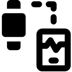Phone Watch Synchronization Icon from Ultimate Bold Set