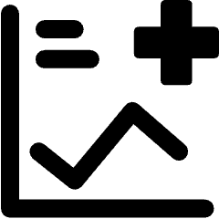 Statistic Cross Icon from Ultimate Bold Set