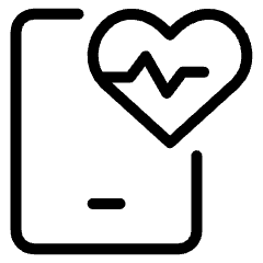 Tracker Tablet Heart Rate 2 Icon from Ultimate Light Set