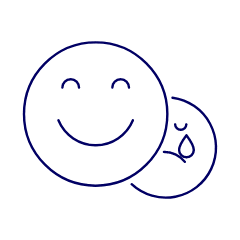 Emoji Happy Sad 2 Illustration from UX Line Set