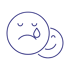 Emoji Happy Sad 3 Illustration from UX Line Set