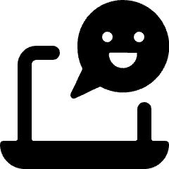 Mood Happy Laptop Icon from Ultimate Bold Set