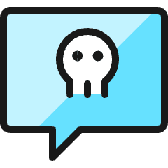 Mood Skull Chat Icon from Ultimate Colors Set