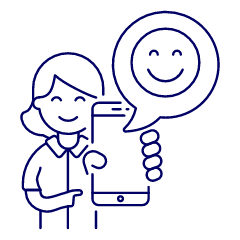 User Happy Phone 4 Illustration from UX Line Set