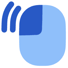 Click Left Double Icon from Plump Flat Set