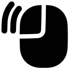 Click Left Double Icon from Plump Solid Set