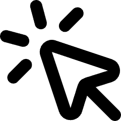 Cursor Click Icon from Micro Line Set