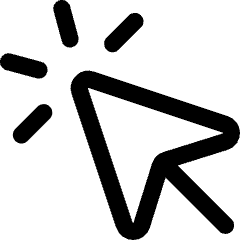 Cursor Click Icon from Core Line Set