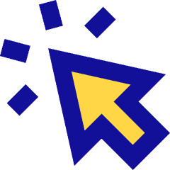 Cursor Click Icon from Sharp Pop Set