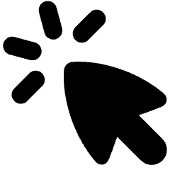 Cursor Click Icon from Flex Solid Set