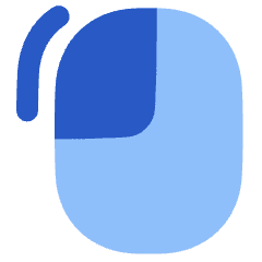 Left Click Icon from Plump Flat Set