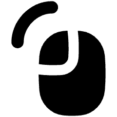 Left Click Icon from Flex Solid Set