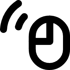 Left Click Mouse Icon from Micro Line Set