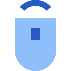 Middle Click Icon from Sharp Flat Set