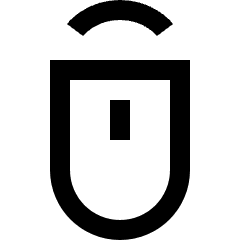 Middle Click Icon from Sharp Line Set