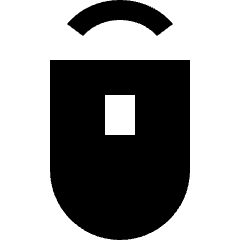 Middle Click Icon from Sharp Solid Set