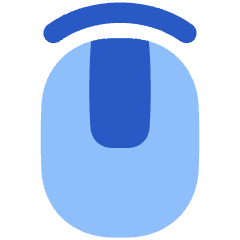 Middle Click Icon from Plump Flat Set