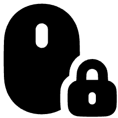 Mouse Lock Icon from Plump Solid Set