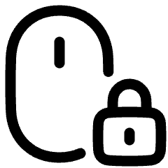 Mouse Lock Icon from Plump Line Set