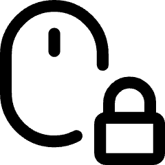 Mouse Lock Icon from Core Line Set
