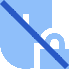 Mouse Lock Off Icon from Sharp Flat Set