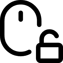 Mouse Lock Off Icon from Core Line Set