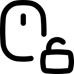 Mouse Lock Off Icon from Flex Line Set