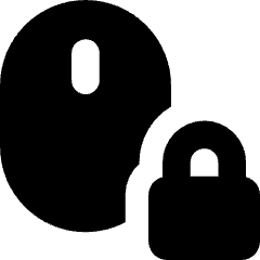 Mouse Lock Icon from Core Solid Set