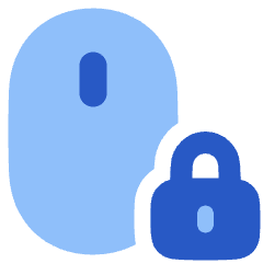 Mouse Lock Icon from Plump Flat Set