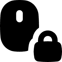 Mouse Lock Icon from Flex Solid Set