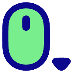 Mouse Move Down Icon from Plump Pop Set