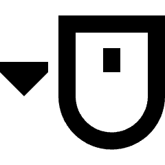 Mouse Move Down Icon from Sharp Remix Set