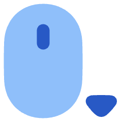 Mouse Move Down Icon from Plump Flat Set