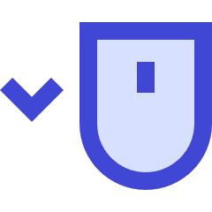 Mouse Move Down Icon from Sharp Duo Set