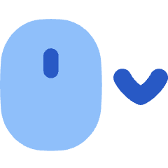 Mouse Move Down Icon from Flex Flat Set