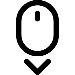 Mouse Move Down Icon from Core Line Set