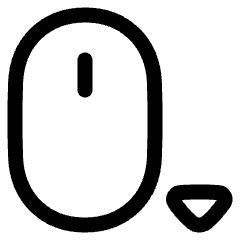 Mouse Move Down Icon from Plump Line Set