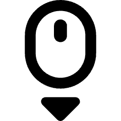 Mouse Move Down Icon from Core Remix Set