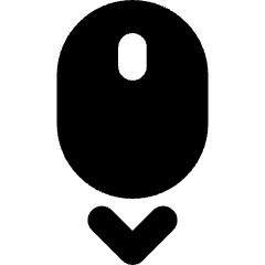 Mouse Move Down Icon from Core Solid Set