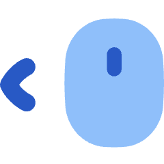 Mouse Move Left Icon from Flex Flat Set