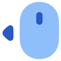 Mouse Move Left Icon from Plump Flat Set
