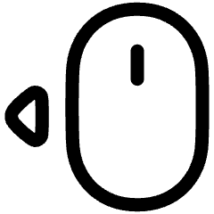 Mouse Move Left Icon from Plump Line Set