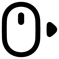 Mouse Move Right Icon from Plump Remix Set