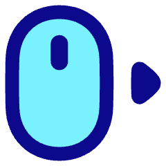 Mouse Move Right Icon from Plump Pop Set