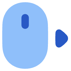Mouse Move Right Icon from Plump Flat Set