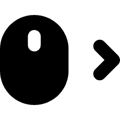Mouse Move Right Icon from Core Solid Set