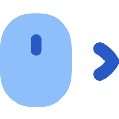 Mouse Move Right Icon from Flex Flat Set