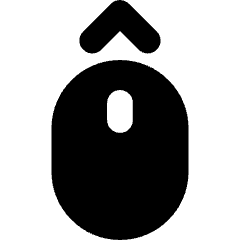 Mouse Move Up Icon from Core Solid Set