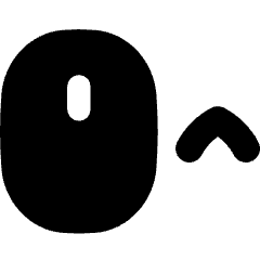 Mouse Move Up Icon from Flex Solid Set