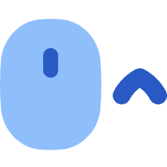 Mouse Move Up Icon from Flex Flat Set